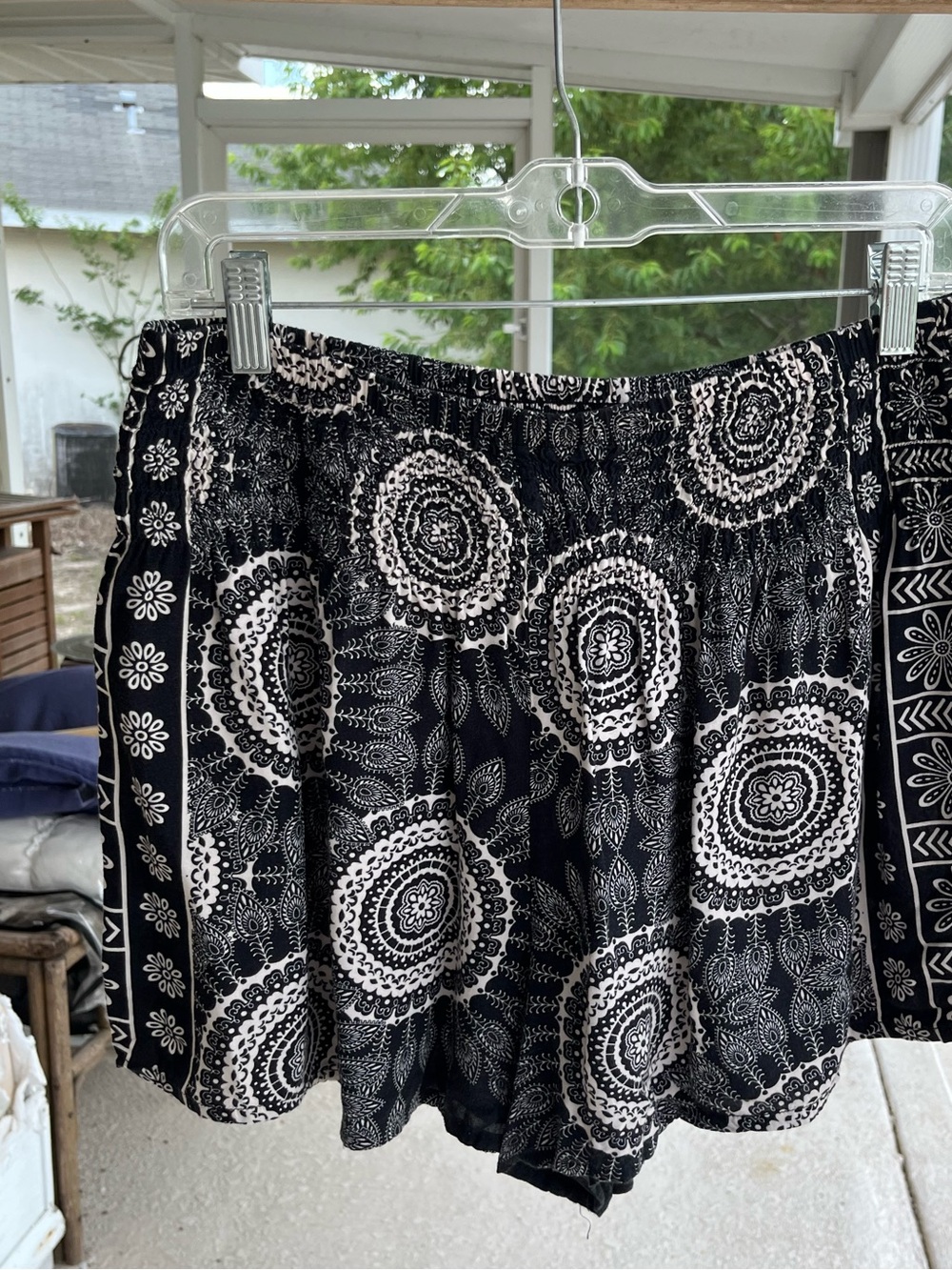mandela print flowy shorts by Lotus and luna